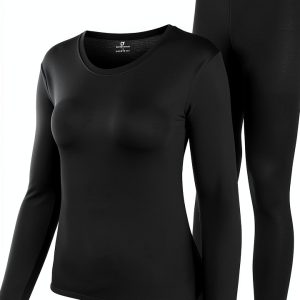 HEROBIKER Womens Thermal Underwear Set Soft Warm Base Layer-0