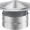 QUEYAAM Chimney Cap 304 Stainless Steel Adjustable Rain-8