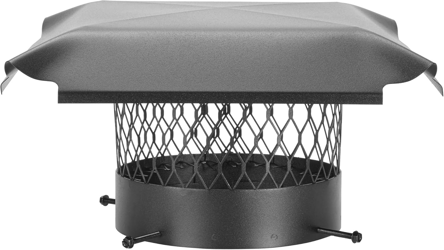 HY-C Chimney Cap installed on a masonry fireplace flue
