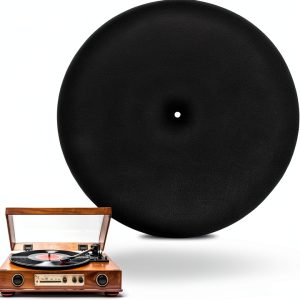 Ouligay Black Vinyl Slipmat for Turntables-0