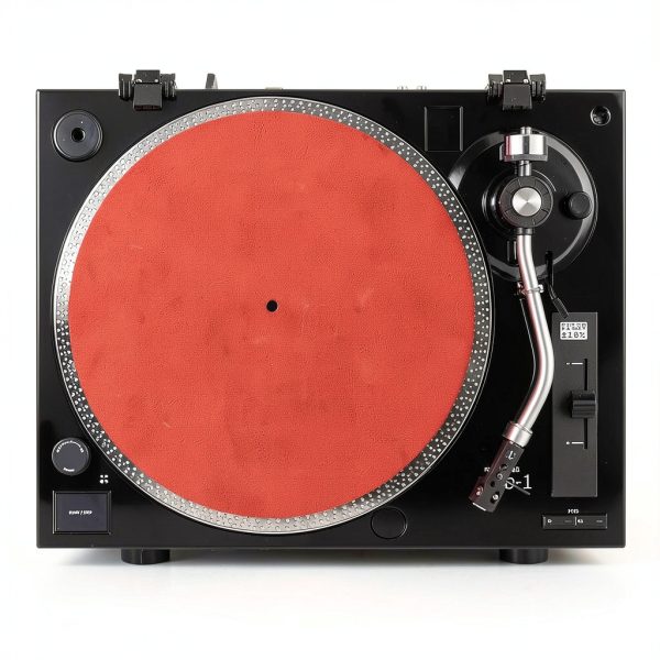 Vinyl Record Slipmat DJGear Red Felt Non‑Slip-5