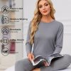 TELALEO Womens Thermal Underwear Double Sided Fleece Lined-1