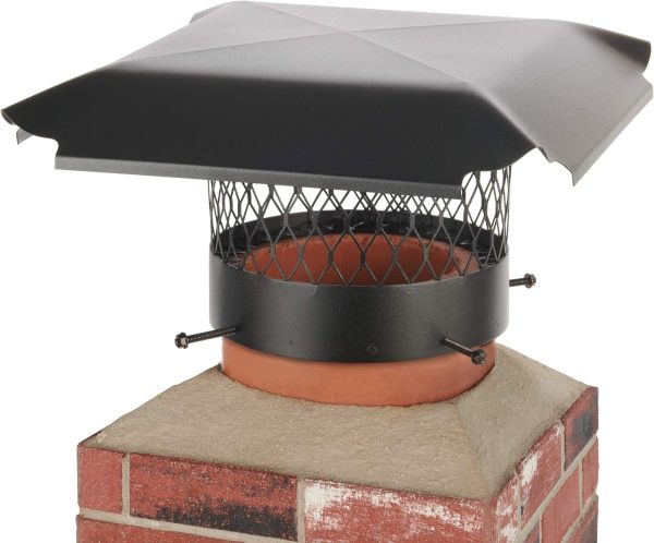 HY-C Chimney Cap Galvanized Steel Mesh Fireplace Protection-3