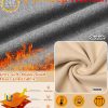 TELALEO Womens Thermal Underwear Double Sided Fleece Lined-2