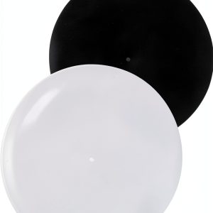 DJ Slipmat Vism0LoM Black White Felt AntiStatic-0