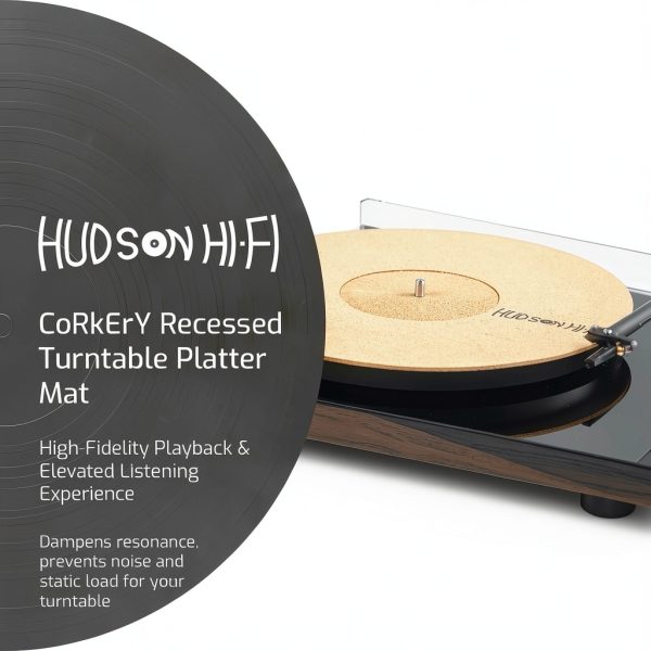 Hudson Hi-Fi Turntable Slipmat Cork Design for DJs and-1