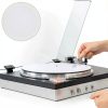 Felt DJ Slipmat White 30cm Turntable Mat by AudioPro-4