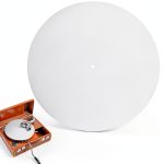 Felt DJ Slipmat White 30cm Turntable Mat by AudioPro-0