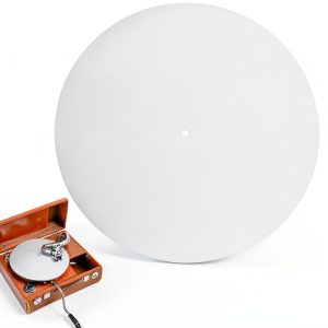 Felt DJ Slipmat White 30cm Turntable Mat by AudioPro-0