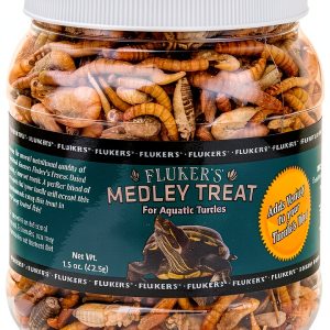 Fluker's Medley Treat Turtles Shrimp Mealworm Crickets 1.5 oz-0