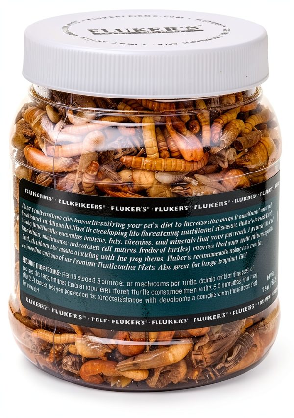 Fluker's Medley Treat Turtles Shrimp Mealworm Crickets 1.5 oz-1